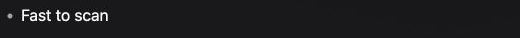 A list item rendered in Reintersect