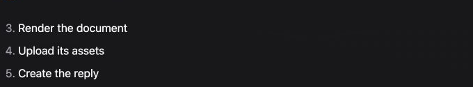 An ordered list rendered in Reintersect